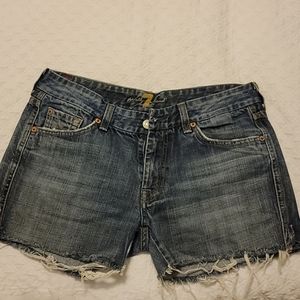 Seven for All Mankind cutoff jean shorts 31